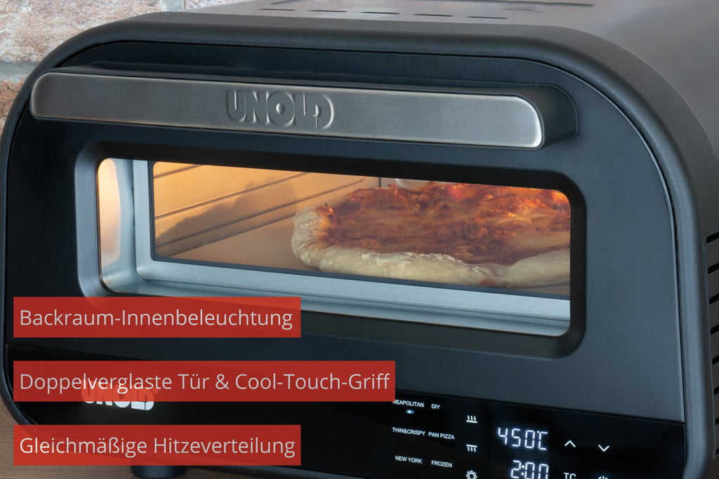Unold Pizzaofen Don Luigi 68815 Sonderedition elektrisch 450 Grad inklusive Zubehör