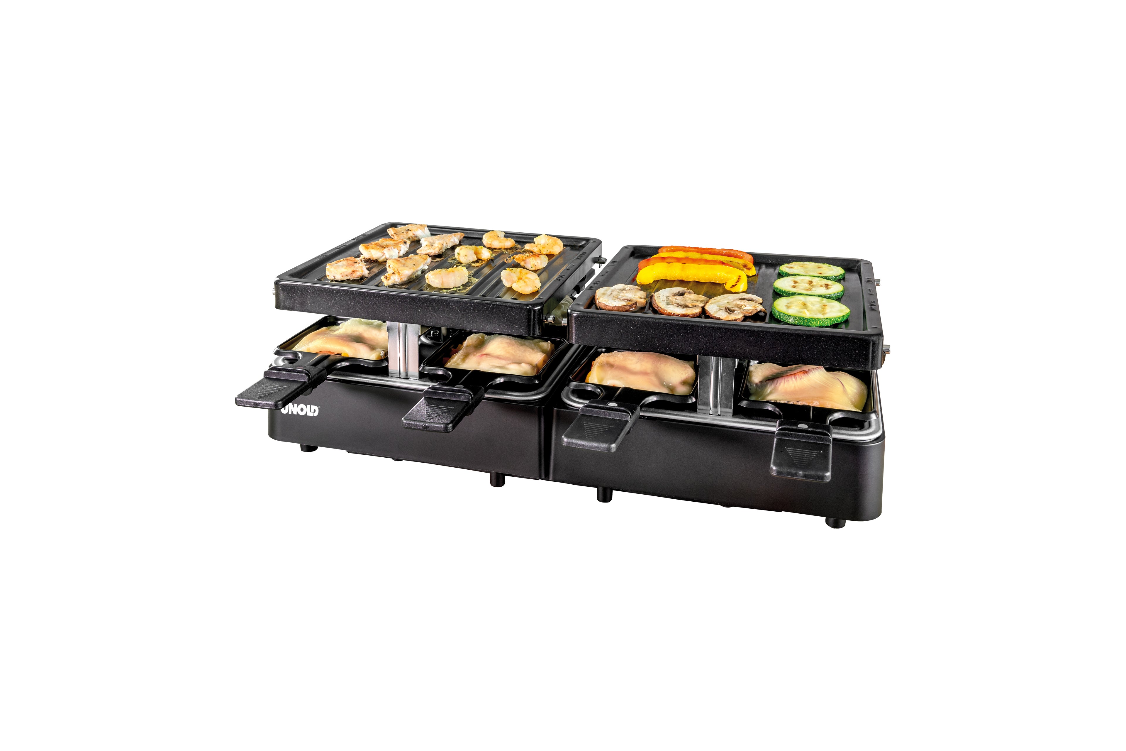 Unold Raclette Finesse Basic 48730 bis zu 8 Personen mit Grillplatte