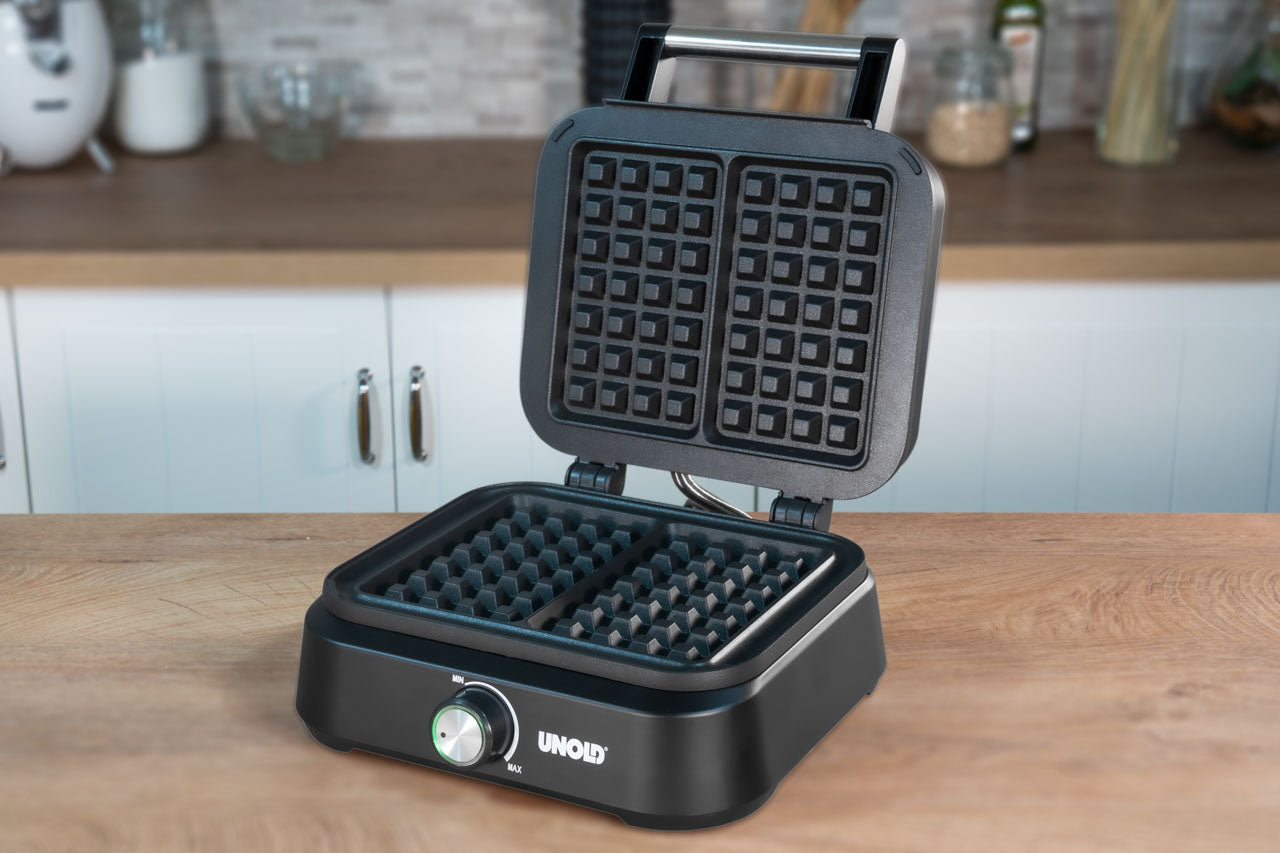 Unold Waffeleisen Brüssel 48275 Belgische Waffeln " Platten 1500W schwarz