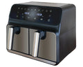 Unold Doppel-Heißluftfritteuse 58685 2 Kammern 8L Twin-Zone Airfryer BPA-frei
