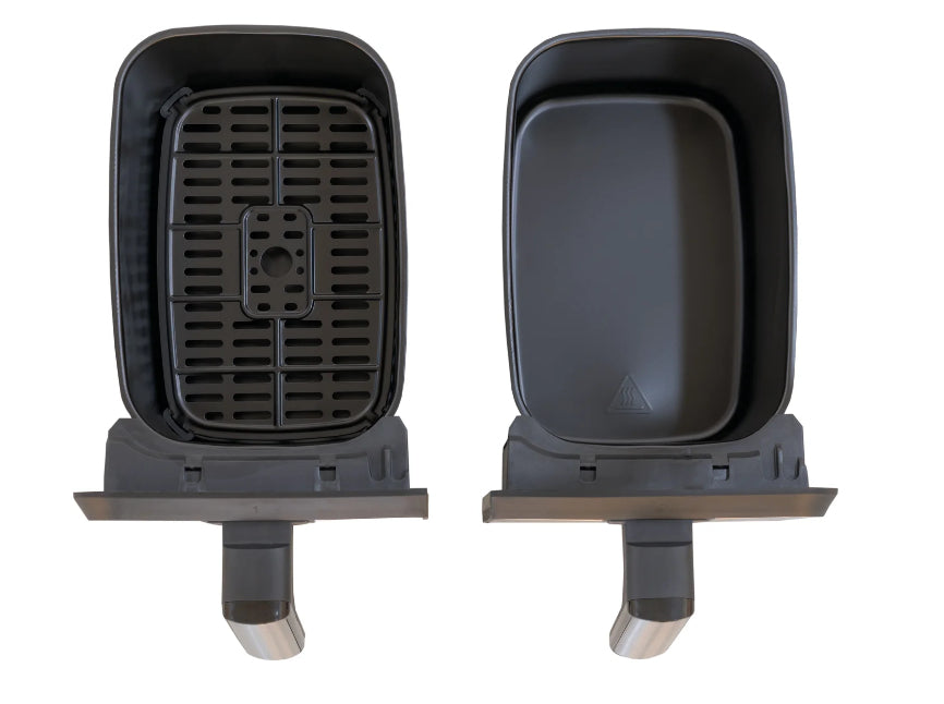 Unold Doppel-Heißluftfritteuse 58685 2 Kammern 8L Twin-Zone Airfryer BPA-frei