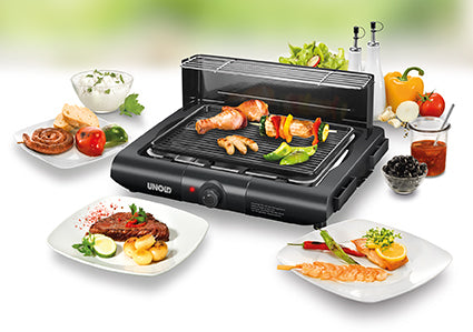 Unold Elektrogrill Standgrill Vario 58565 Tischgrill 1600W antihaft schwarz