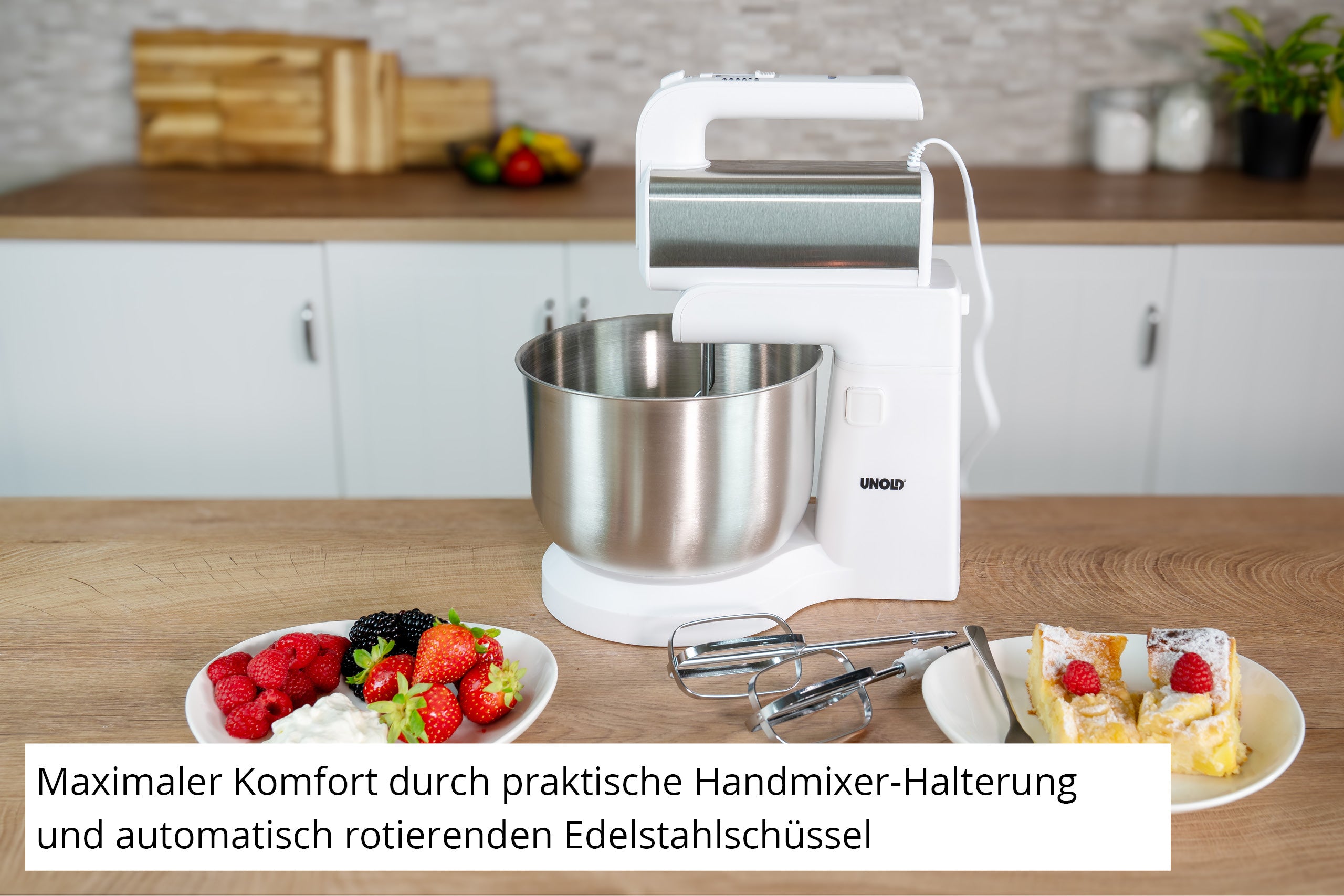 Unold Handmixer mit Rührschüssel Hannah 78720 500W 3,5L Turbo