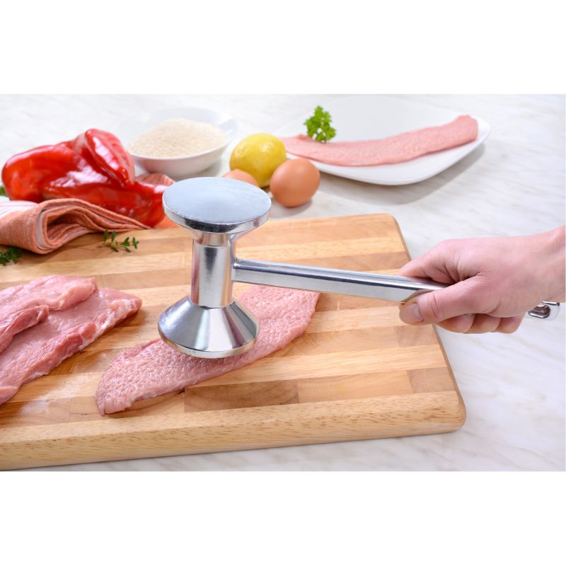 Gräwe Fleischklopfer aus Aluminium mit 2 Bearbeitungsfläschen