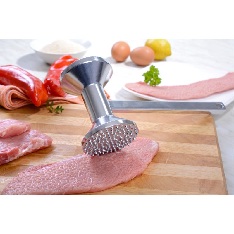 Gräwe Fleischklopfer aus Aluminium mit 2 Bearbeitungsfläschen