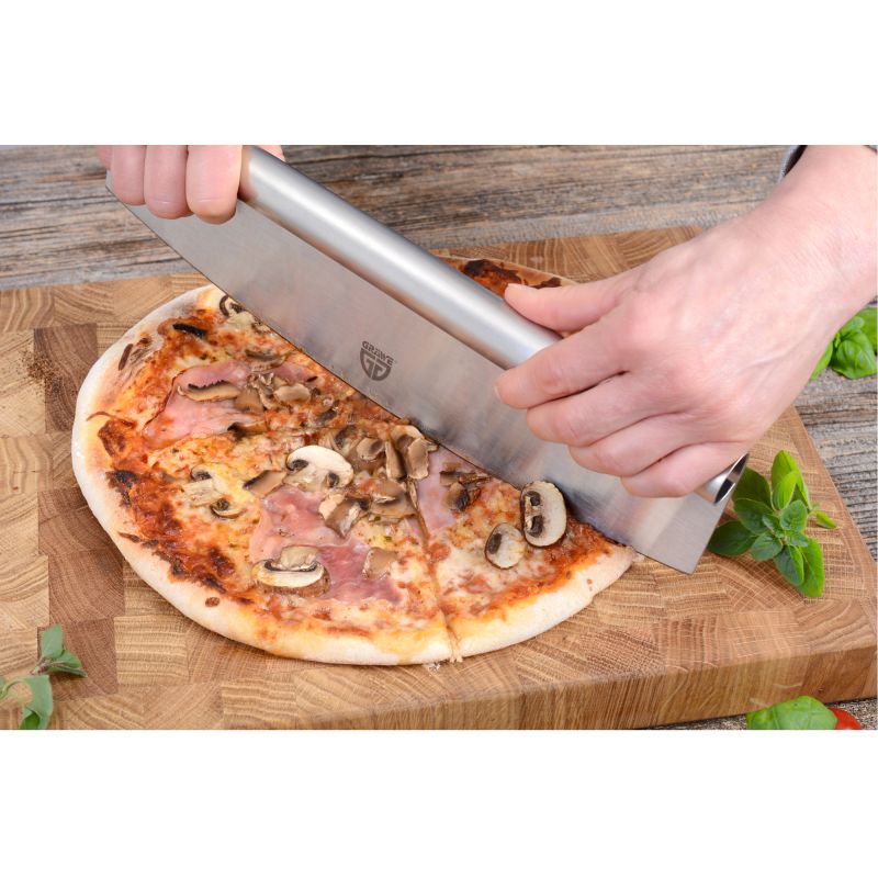 GRÄWE Pizzamesser 35 cm – Edelstahl, gebürstet