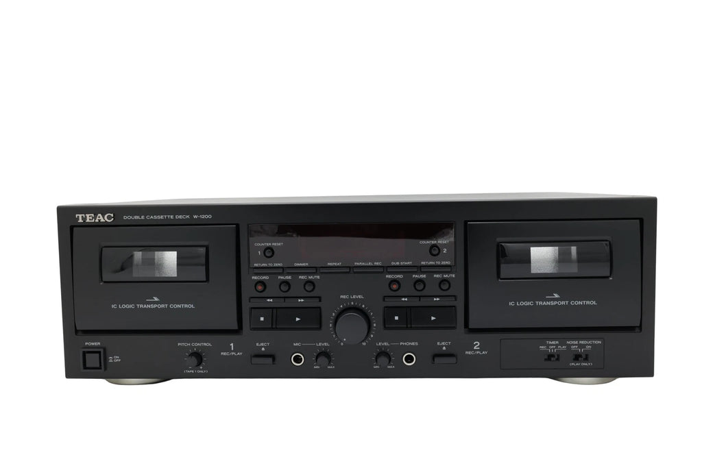 TEAC W-1200B Doppelkassettendeck „TEAC W-1200B Doppelkassettendeck – professionelles Tapedeck schwarz"