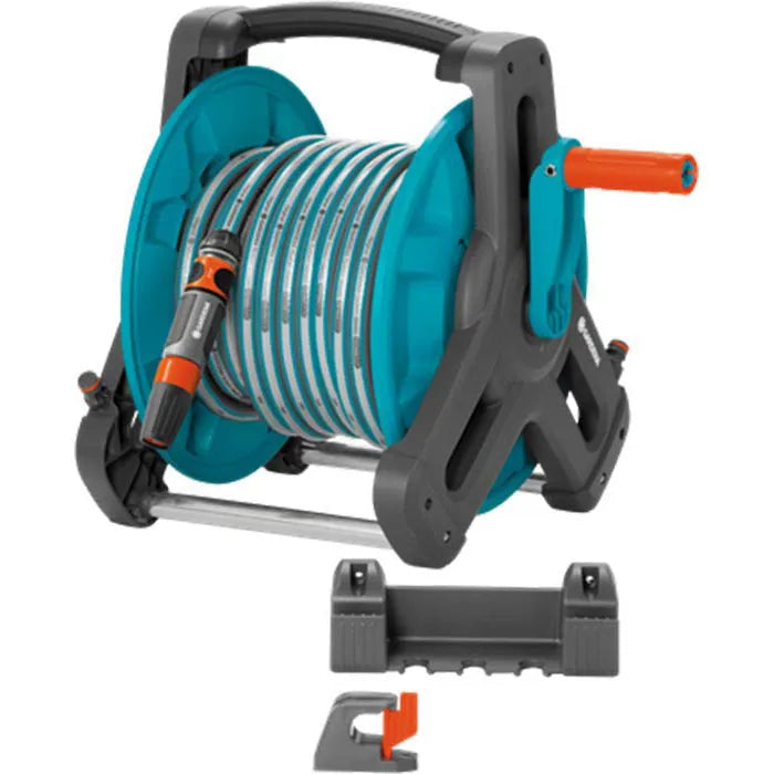 Gardena Schlauchtrommel Classic 50 Set 8009-20 – 20m Schlauch mit Wandhalterung