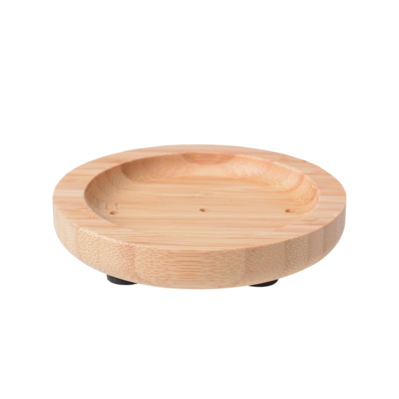 GRÄWE Seifenschale aus Bambus – rund, Ø 9,5 cm