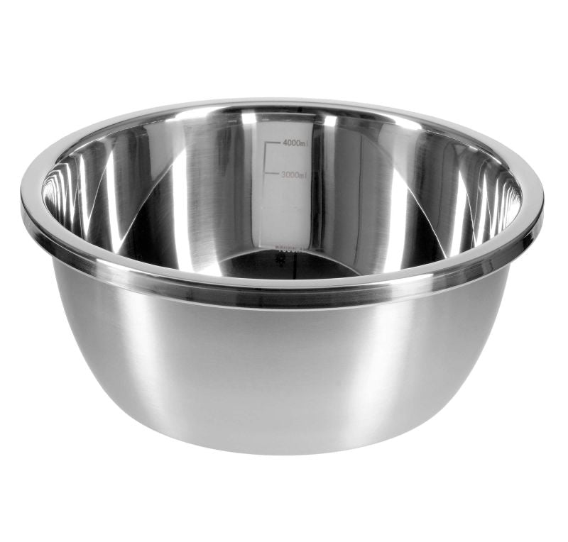 Gräwe Seiher und Schüsselset 2 teilig 28cm Edelstahl Schüssel mit Sieb
