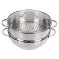 GRÄWE Dampfgarer Servierpfanne 28 cm mit Dampfeinsatz Serie Pro-Line