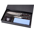 Gräwe Damastmesser und Wetzstein Set 2 für Hotelerie & Gastronomie