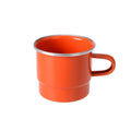GRÄWE Emaille-Stapelbecher 8 cm – rot-orange, 300 ml, Camping & Outdoor