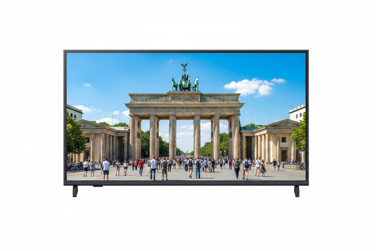 TCL TV mit Brandenburger Tor
