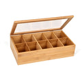 Gräwe Teebox aus Bambus 10 Fächer